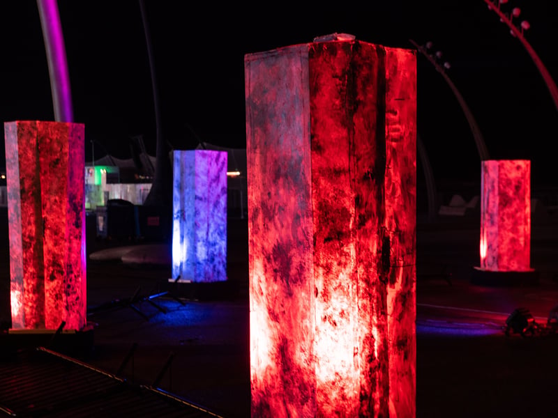 Lightpool 2026 art trail on opening night in Blackpool. Photo: Lucinda Herbert
