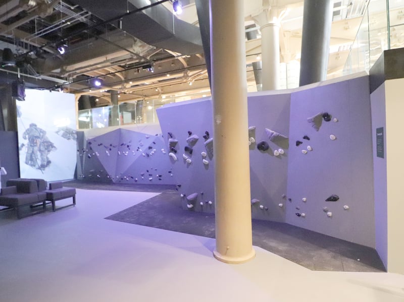 Climbing wall seen on October 22.