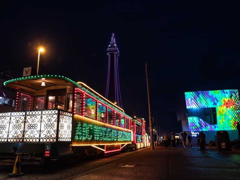 Lightpool 2026 art trail on opening night in Blackpool. Photo: Lucinda Herbert
