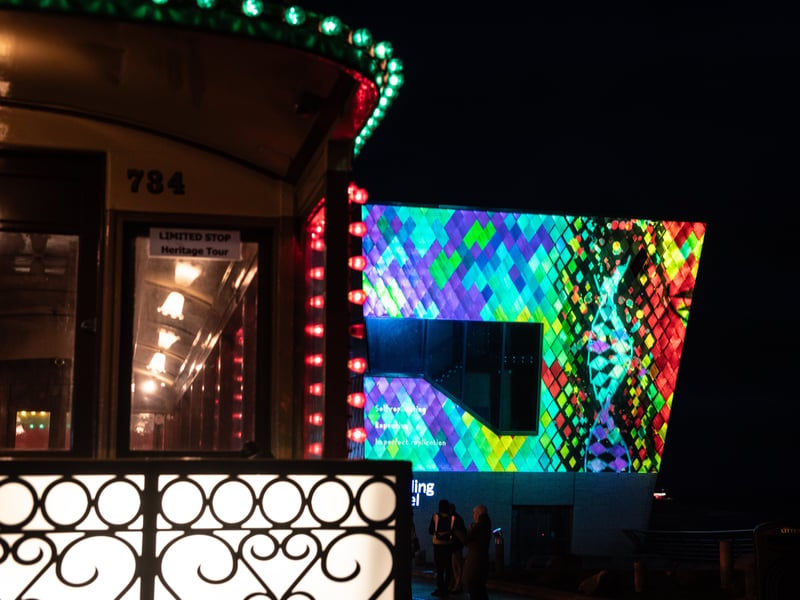 Lightpool 2026 art trail on opening night in Blackpool. Photo: Lucinda Herbert