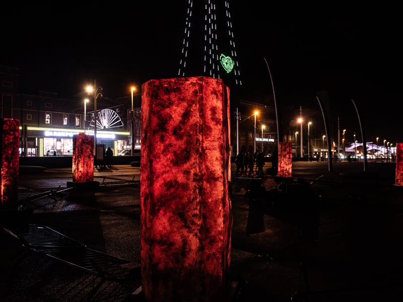 Lightpool 2026 art trail on opening night in Blackpool. Photo: Lucinda Herbert