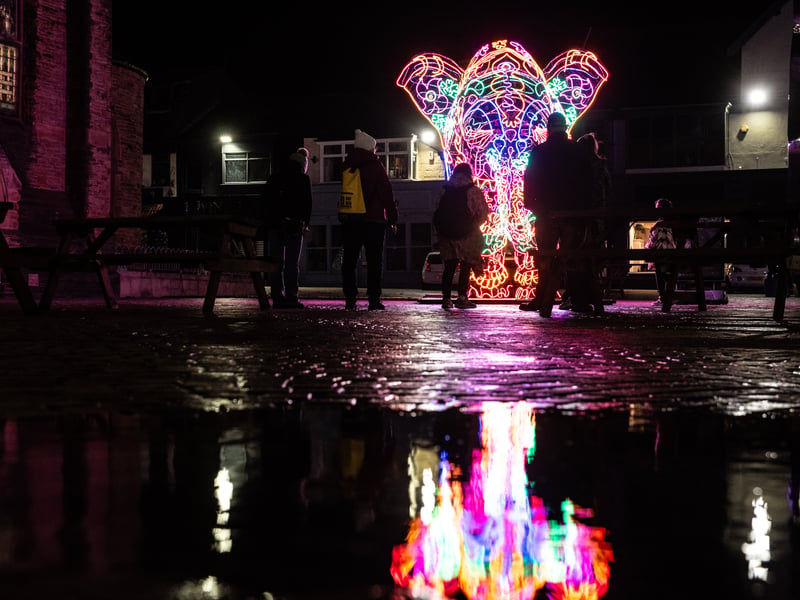 Lightpool 2026 art trail on opening night in Blackpool. Photo: Lucinda Herbert