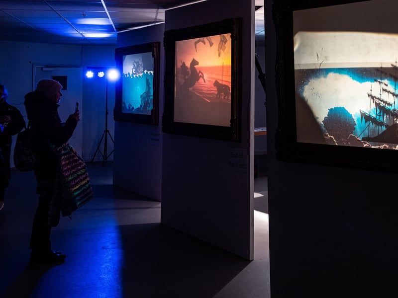 Lightpool 2026 art trail on opening night in Blackpool. Photo: Lucinda Herbert