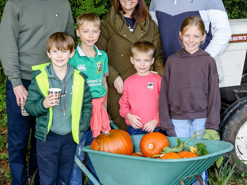 Rory Patton, Stephanie Alexander and Keith Alexander, along with children Ruby, Jack, Charlie and Henry.