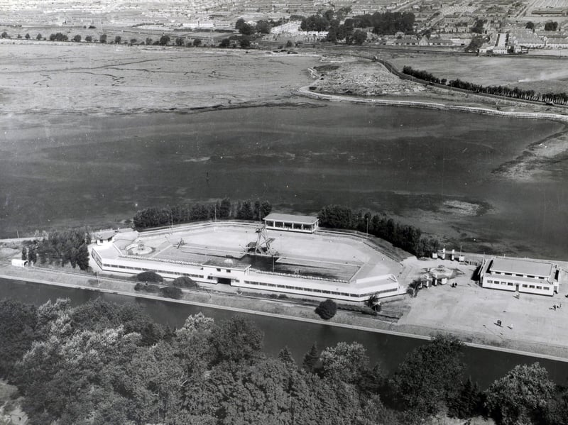 An early photo of the Hilsea Lido from the skies.
Picture: Steve Reid (111756-697)