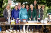 Some of the helpers pictured at the Pick a Pumpkin day, raising money for Drumglass Parish Church. 
