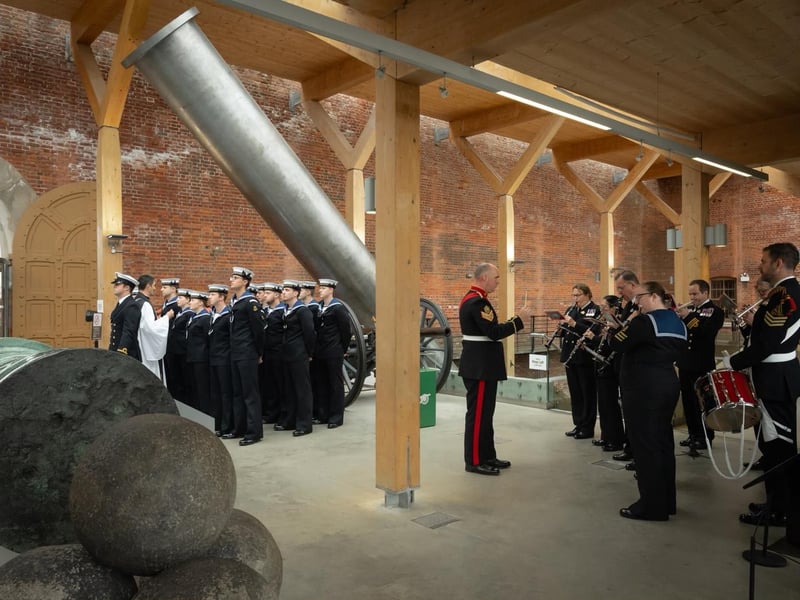 Service to commemorate Trafalgar Day and the life of Admiral Lord Nelson held at Fort Nelson on Portsdown Hill.