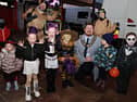 Deputy Mayor Richard Stewart with some of the Scary Ones to be judged the scariest at the Ballymoney Halloween last year.    WK44-25KC80BM