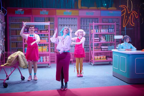 Andrew Gavin, Kathleen Nic Dhiarmada, Laoise Murray and Alexandra Vostokova in 'Hysterically Shopping!to some sort of end'.