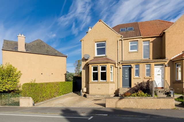 This beautifully presented semi-detached family home, set within the highly sought after area of Corstorphine, is sure to attract significant interest. To the front, a driveway offers convenient off-street parking for up to two vehicles.