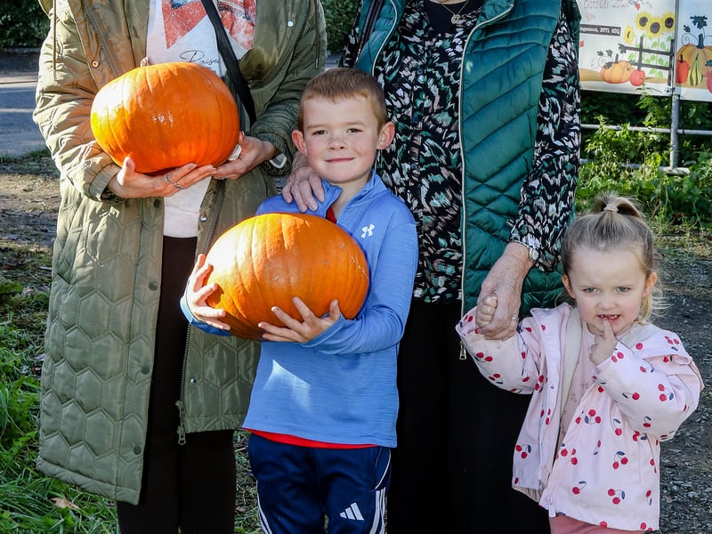 Helen Smyton, along with her children Charlie and Olivia-Jane, and great granny Ann Kerr.