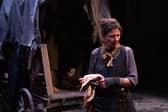 Sandra O'Malley as Mother Courage in Blue Raincoat's production.