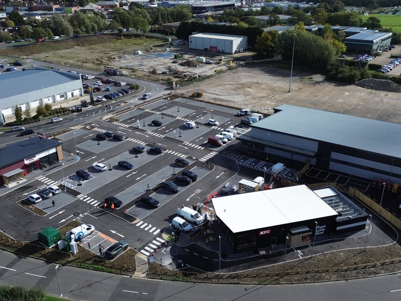 With work starting in January the site is nearly complete.


