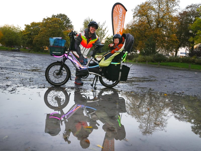 Preston Pedals host their Glow Ride, a four-mile cycle from Moor Park to the new Preston Pedals Community Bike Hub.