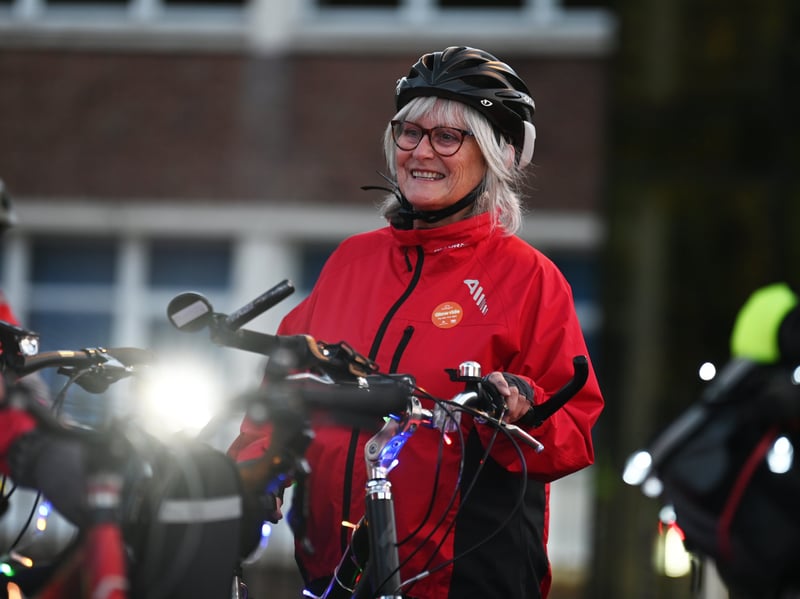 Preston Pedals host their Glow Ride, a four-mile cycle from Moor Park to the new Preston Pedals Community Bike Hub.