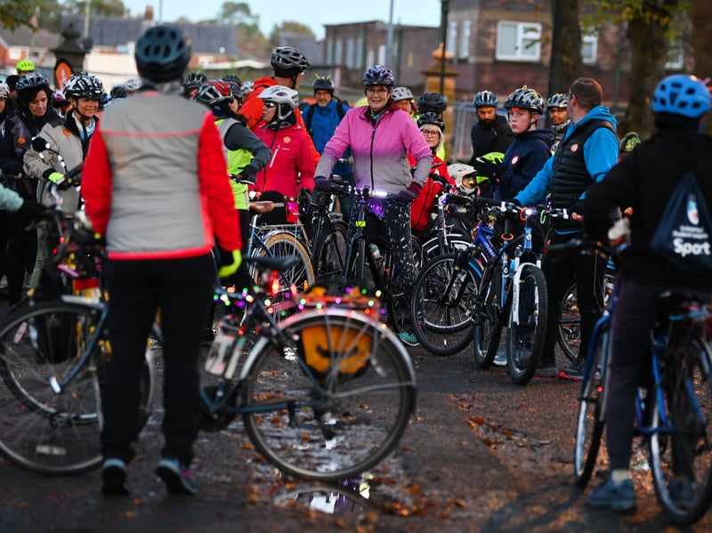 Preston Pedals host their Glow Ride, a four-mile cycle from Moor Park to the new Preston Pedals Community Bike Hub.