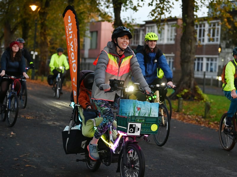 Preston Pedals host their Glow Ride, a four-mile cycle from Moor Park to the new Preston Pedals Community Bike Hub.