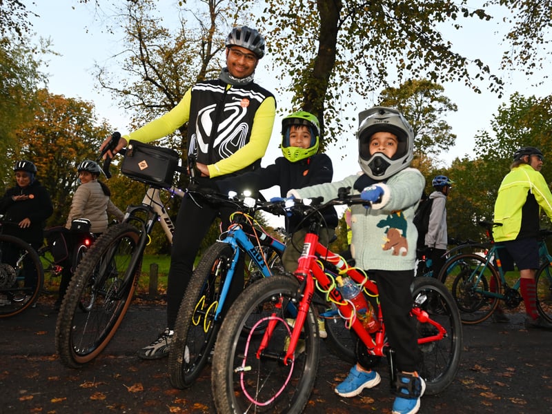 Preston Pedals host their Glow Ride, a four-mile cycle from Moor Park to the new Preston Pedals Community Bike Hub.