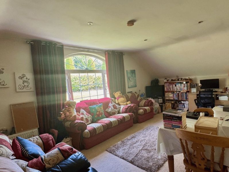 Extra room suitable for home office or play room