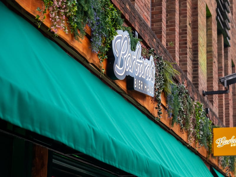 Exterior of Barbara's Bier Haus on Call Lane