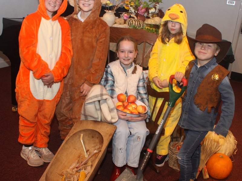 RSA Prep pupils taking part in their Harvest show 'The Little Red Hen.' 