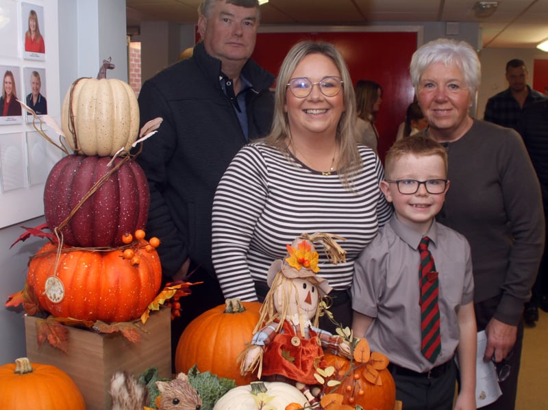 Freddie Morton with his mum, Nicola and Grandparents.