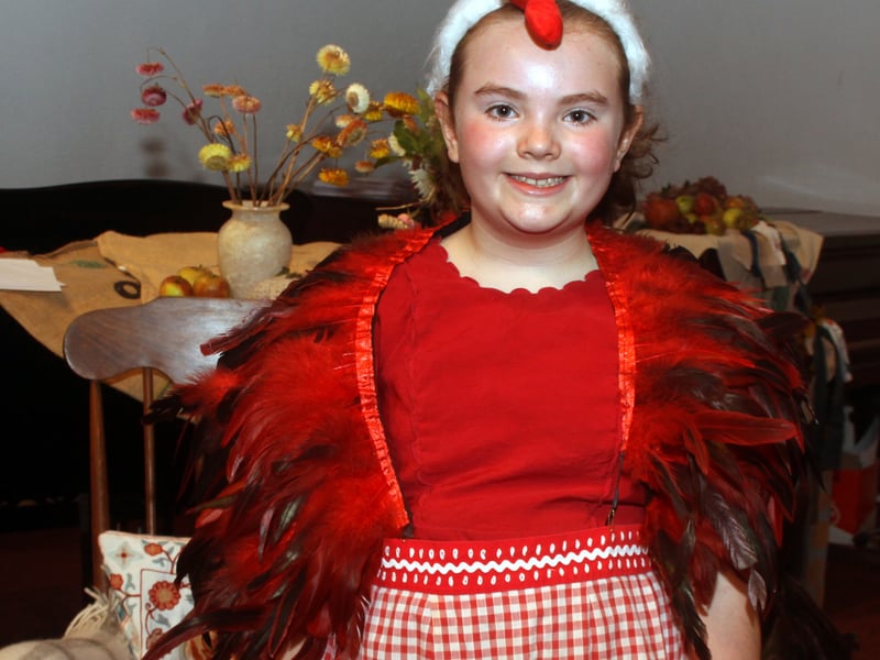 Rose McDonald was 'The Little Red Hen' in the Royal School Prep Harvest show. 