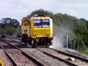 The leaf busting train in action.