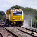 The leaf busting train in action.