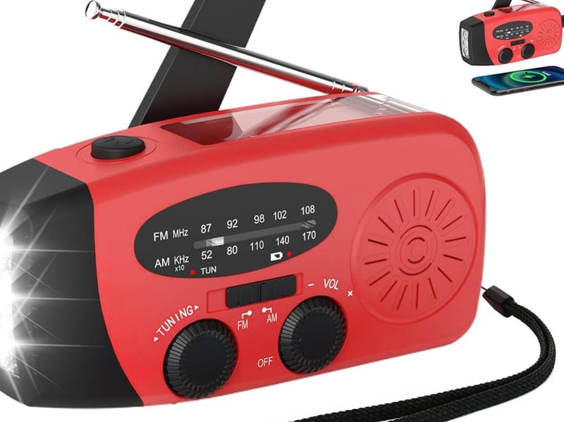We may mainly listen to digital radios now, but it's important to have an FM radio for news updates during outages. You can get a battery-powered one or, even better, a windup model just required you to rotate a handle to power it up. It's also an idea to write down the frequencies both national and local radio stations.