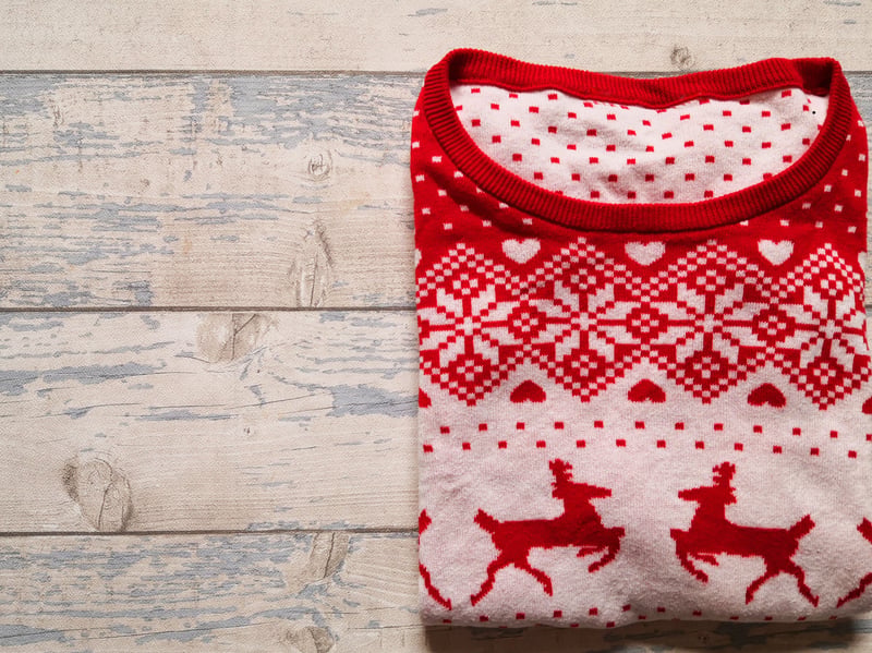 It's best to also have a stock of cozy clothes in case of winter emergencies - nice warm jumpers being a must.