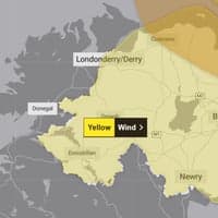 Met Office issues new amber weather warning for parts of Northern Ireland