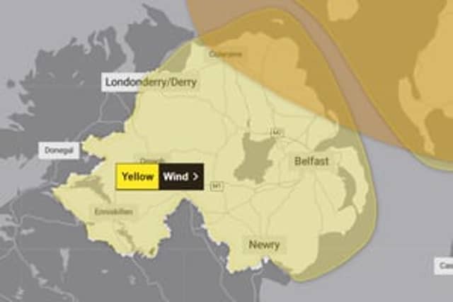 The Met Office has issued a weather warning for this weekend.