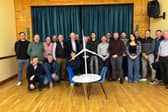 Members of the pubic, the Coxtown Protection Committee and elected representatives at a meeting recently to discuss new East Galway wind farm proposals 