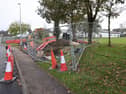 New mast construction underway at Rowan Avenue in Renmore