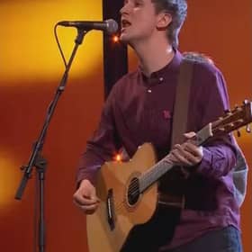 Dove Ellis performing at the Mercury Prize ceremony in Newcastle