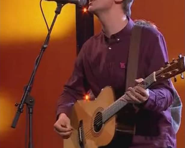Dove Ellis performing at the Mercury Prize ceremony in Newcastle