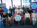 Working Together to Keep Homes Safe: Attendees of a multi-agency Round Table talk as part of the Housing Executive’s second annual Domestic Abuse Awareness Week in Apex Housing Association in Derry/Londonderry.