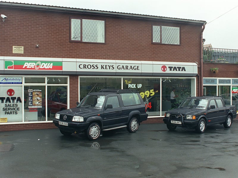 Cross Keys Garage in Morley pictured in June 1998.