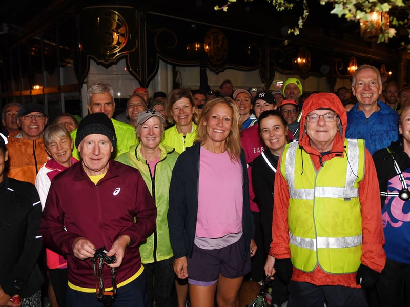 More than 40 runners joined BBC journalist Sophie Raworth for a rainy 5k through Harrogate.