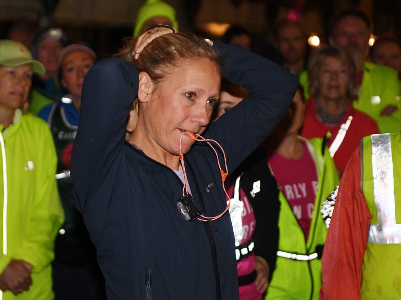 More than 40 runners joined BBC journalist Sophie Raworth for a rainy 5k through Harrogate.