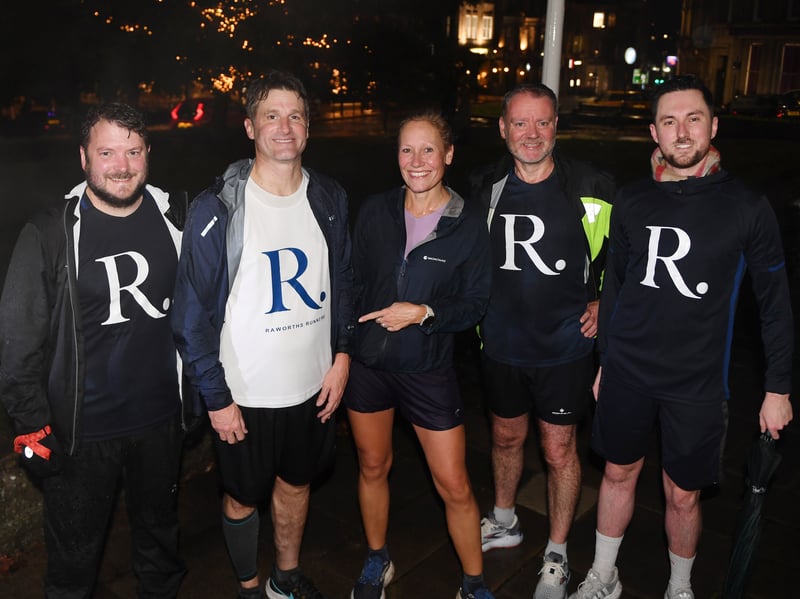 More than 40 runners joined BBC journalist Sophie Raworth for a rainy 5k through Harrogate.