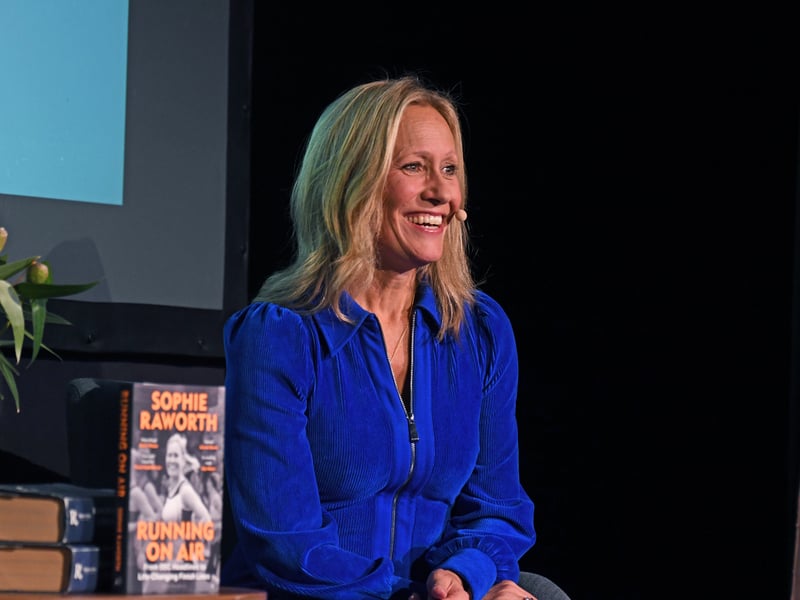 BBC journalist Sophie Raworth in conversation with Christine Talbot at the Yorkshire Life Literary Lunch.