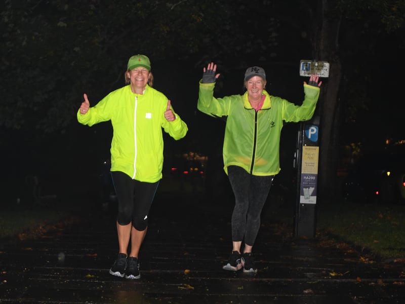 More than 40 runners joined BBC journalist Sophie Raworth for a rainy 5k through Harrogate.