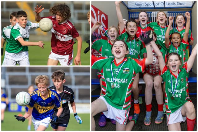 Celebrations and action from the Laois Laois Cumann na mBunscol at Laois Hire O'Moore Park in Portlaoise in 2026.