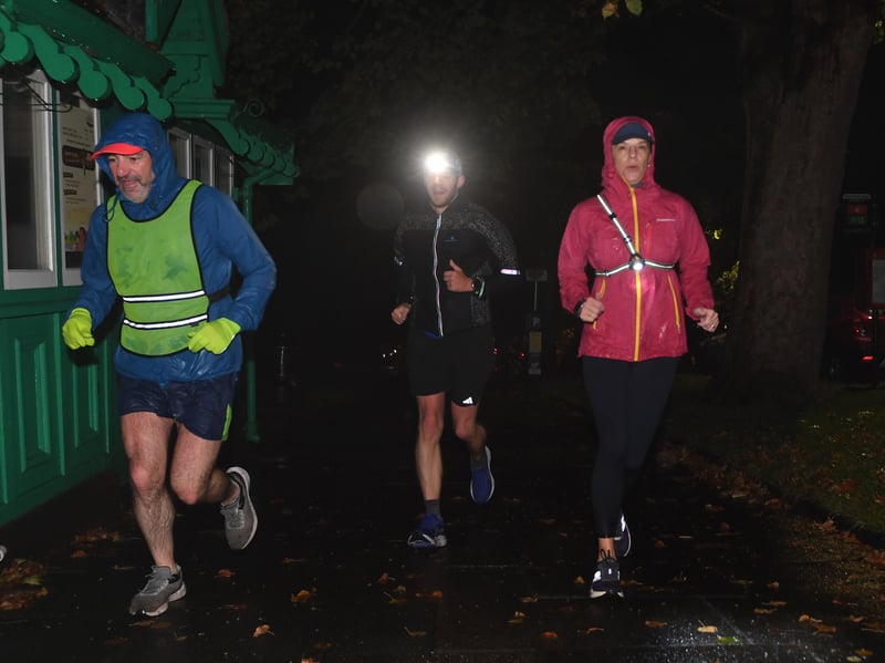 More than 40 runners joined BBC journalist Sophie Raworth for a rainy 5k through Harrogate.