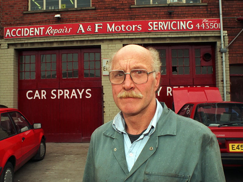 Do you remember Brian Brown? He owed A & F Motors. He is pictured in June 1997.