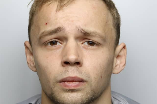 Thug Thomas Childe was sentenced to six years and eight months in prison after he purposely rammed his bike into 79-year-old Colin Starbuck and threw him to the ground at the bus stop outside the Tesco store in Garforth. As a result of the assault, the elderly victim, who had challenged Childe for riding on the pavement, died from an underlying heart condition.
