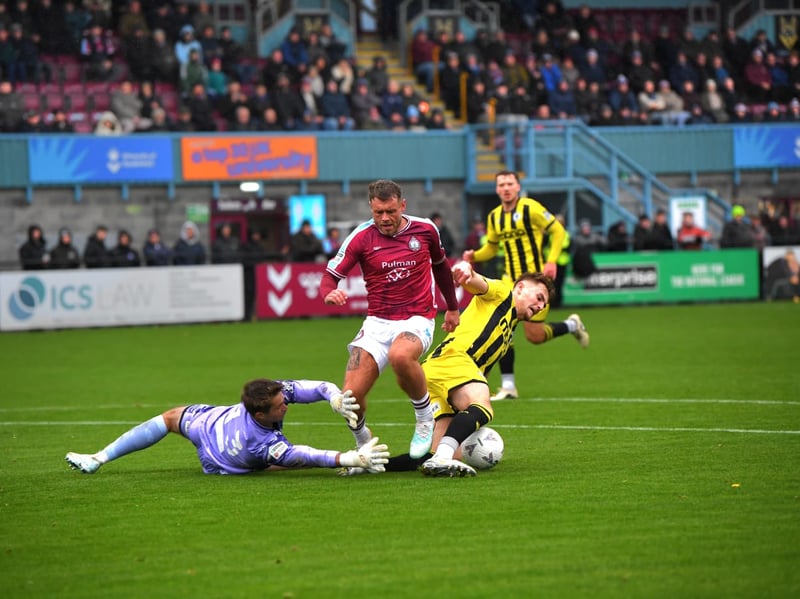 Had Shields' first shot on target after 27 minutes but it was a tame effort from the edge of the box that was comfortably collected by the goalkeeper. Tireless off the ball work, forcing Chester's defence and goalkeeper into mistakes. Will have been disappointed not to have made it 4-1 late on with what was his only clear-cut opportunity of the game.