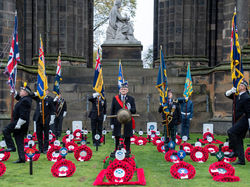 Standard bearers during the Service of Dedication